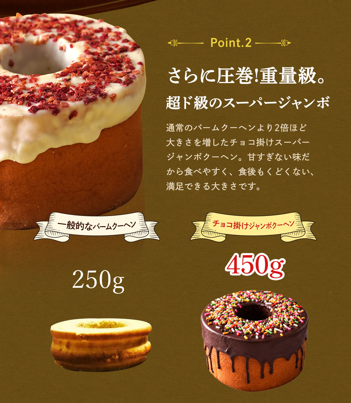 【TTS連携用】チョコがけスーパージャンボクーヘン3種セット(450g×3) A
