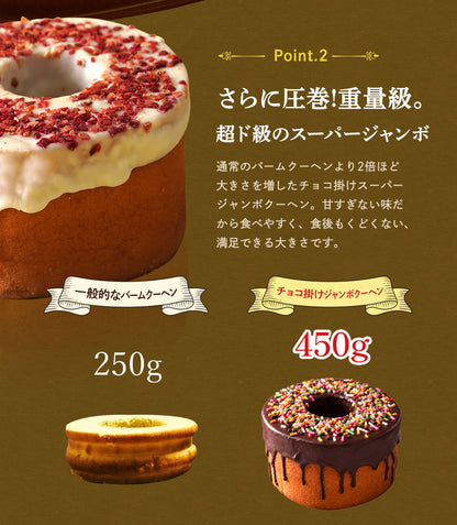 【TTS連携用】チョコがけスーパージャンボクーヘン3種セット(450g×3) A